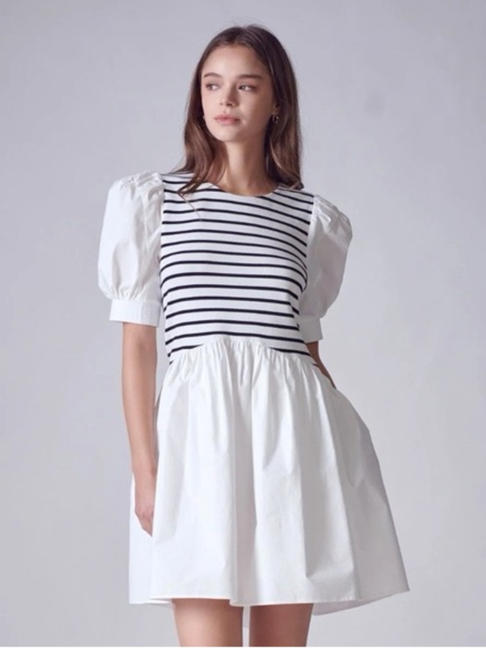 English Factory Women's High Low Knit Combo Dress